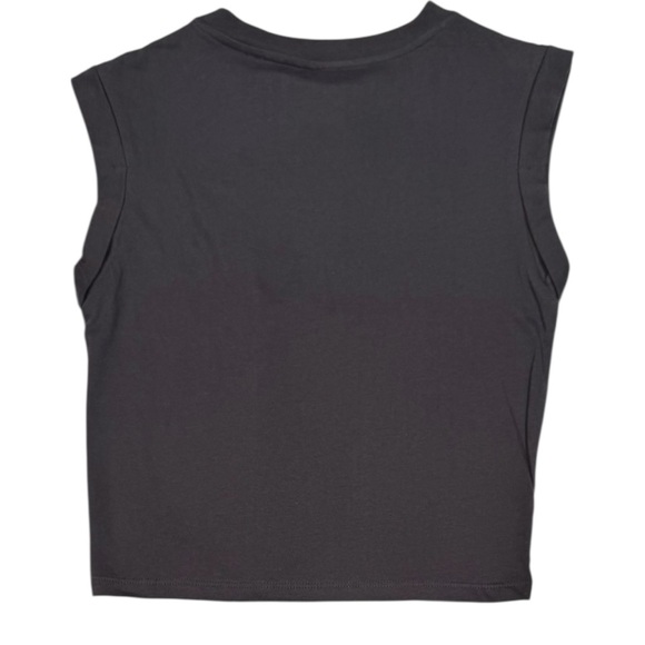 VINYL Icons Black Sleeveless Top with Pink Rose Floral Design NWT Small - Picture 8 of 8